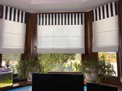 Vorhänge für ein Erkerfenster - wie hängt man Vorhänge auf? 2
