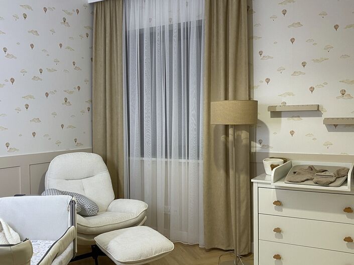 Kinderzimmer in trendigen Beigetönen